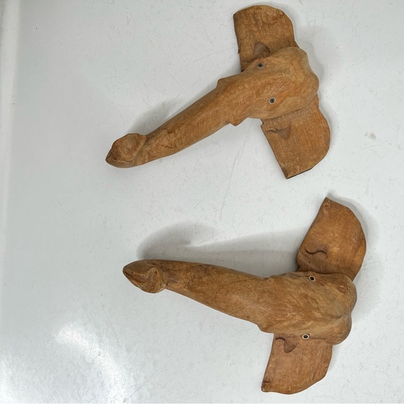 Wooden elephant hooks set of 2 - Picture 3 of 14